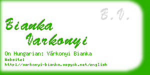 bianka varkonyi business card